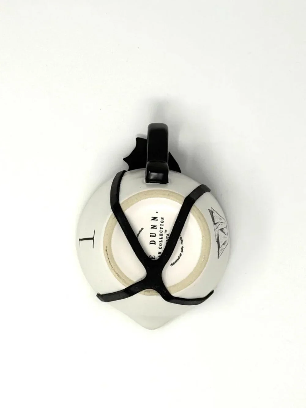 Rae Dunn Halloween Ghost Measuring Cups White w Black interior 4 Piece Set NWT